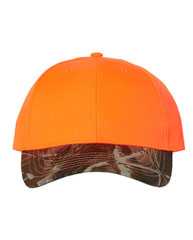 Solid Crown with Camo Visor Cap
