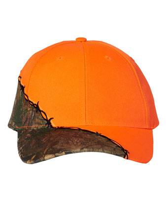Kati Licensed Camo with Barbed Wire Embroidery Cap LC4BW