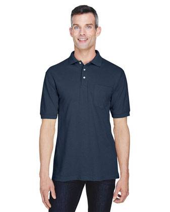 Harriton Easy Blend™ Polo with&nbsp;Pocket M265P
