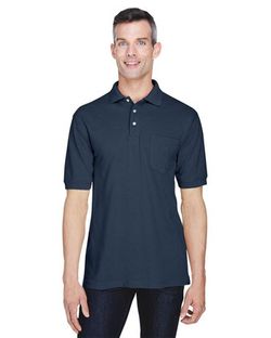 Harriton Easy Blend™ Polo with Pocket M265P Harriton Easy Blend™ Polo with Pocket M265P