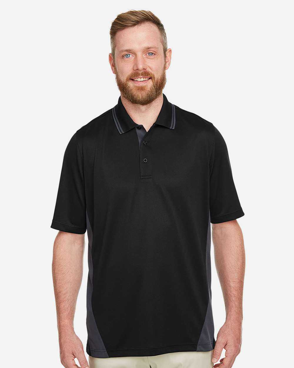 Harriton Flash Snag Protection Plus IL Colorblock Polo M386