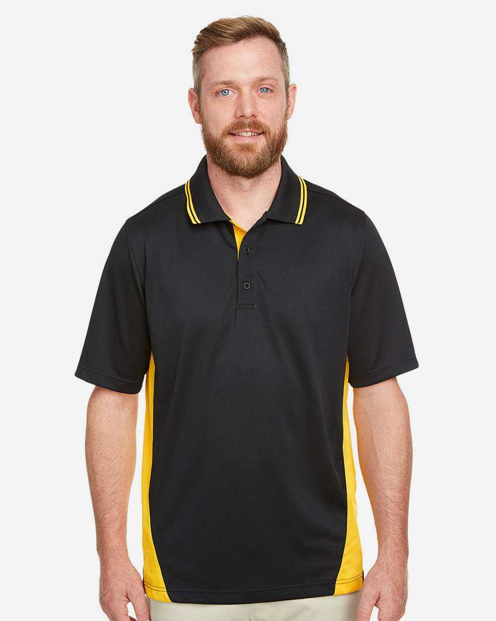 Harriton Flash Snag Protection Plus IL Colorblock Polo M386