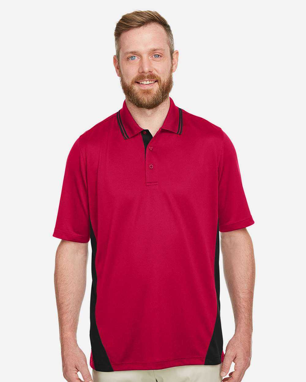 Harriton Flash Snag Protection Plus IL Colorblock Polo M386