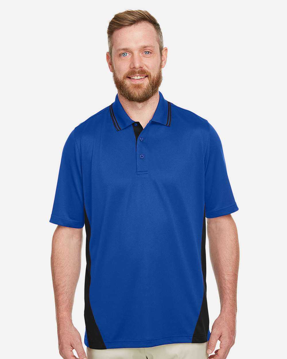 Harriton Flash Snag Protection Plus IL Colorblock Polo M386