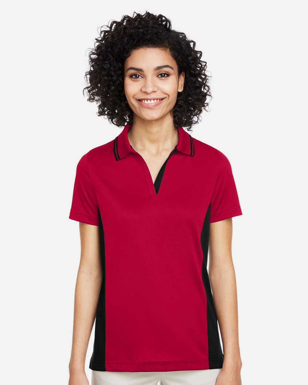 Harriton Women's Flash Snag Protection Plus IL Colorblock Polo M386W