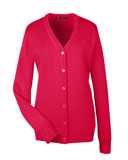 Harriton Women's Pilbloc V-Neck Button Cardigan Sweater M425W