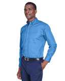 Harriton Easy Blend™ Long Sleeve Twill&nbsp;Shirt M500