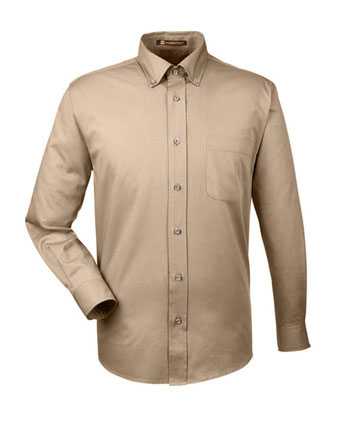 Harriton Easy Blend™ Long Sleeve Twill Shirt M500