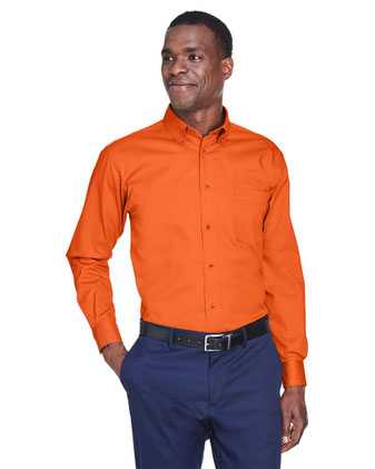 Harriton Easy Blend™ Long Sleeve Twill Shirt M500