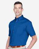 Harriton Easy Blend™ Twill Dress Shirt with&nbsp;Stain-Release M500S