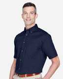 Harriton Easy Blend™ Twill Dress Shirt with&nbsp;Stain-Release M500S