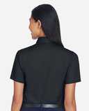 Harriton Women's Easy Blend™ Short Sleeve Twill Dress Shirt with&nbsp;Stain-Release M500SW