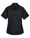 Harriton Women's Easy Blend™ Short Sleeve Twill Dress Shirt with&nbsp;Stain-Release M500SW