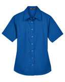 Harriton Women's Easy Blend™ Short Sleeve Twill Dress Shirt with&nbsp;Stain-Release M500SW
