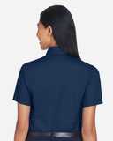 Harriton Women's Easy Blend™ Short Sleeve Twill Dress Shirt with&nbsp;Stain-Release M500SW