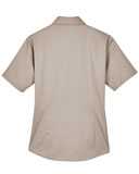 Harriton Women's Easy Blend™ Short Sleeve Twill Dress Shirt with&nbsp;Stain-Release M500SW