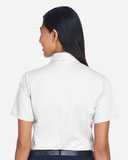 Harriton Women's Easy Blend™ Short Sleeve Twill Dress Shirt with&nbsp;Stain-Release M500SW