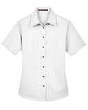 Harriton Women's Easy Blend™ Short Sleeve Twill Dress Shirt with&nbsp;Stain-Release M500SW