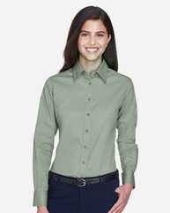 Women's Easy Blend™ Long Sleeve Twill&nbsp;Dress Shirt with Stain-Release