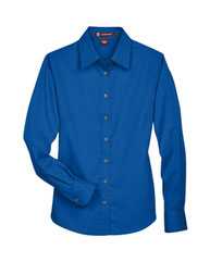 Women's Easy Blend™ Long Sleeve Twill&nbsp;Dress Shirt with Stain-Release