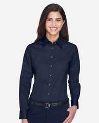 Women's Easy Blend™ Long Sleeve Twill&nbsp;Dress Shirt with Stain-Release