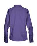 Harriton Women's Easy Blend™ Long Sleeve Twill&nbsp;Dress Shirt with Stain-Release M500W