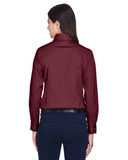 Harriton Women's Easy Blend™ Long Sleeve Twill&nbsp;Dress Shirt with Stain-Release M500W