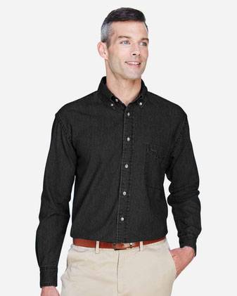 Tall Long Sleeve Denim Shirt