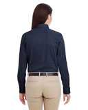 Harriton Women's Foundation Cotton Twill Shirt with Teflon M581W