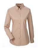 Harriton Women's Foundation Cotton Twill Shirt with Teflon M581W