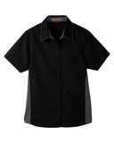 Harriton M586W Women's Flash IL Colorblock Shirt