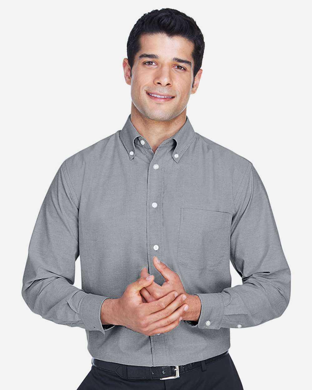 Harriton Long Sleeve Oxford Shirt M600