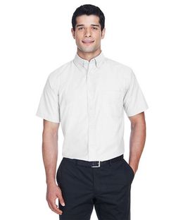 Harriton Oxford Short Sleeve with Stain-Release M600S Harriton Oxford Short Sleeve with Stain-Release M600S