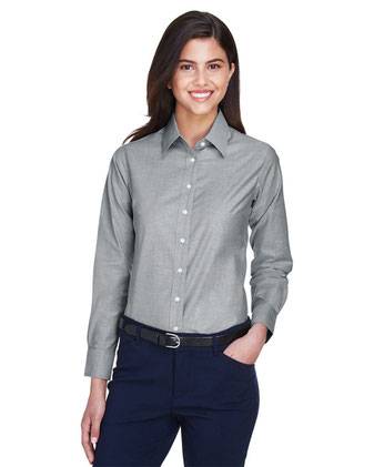Harriton Women's Long Sleeve Oxford Dress Shirt M600W