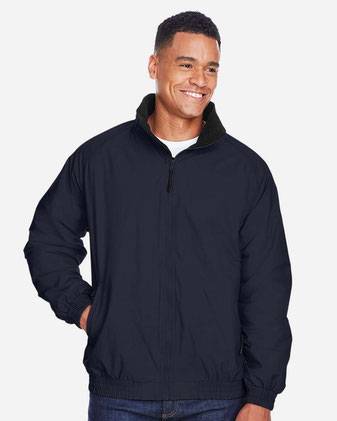 Harriton Fleece Lined Nylon Jacket M740