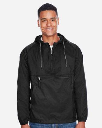 Harriton Packable Hooded Nylon Jacket M750