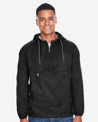 Packable Hooded Nylon Jacket