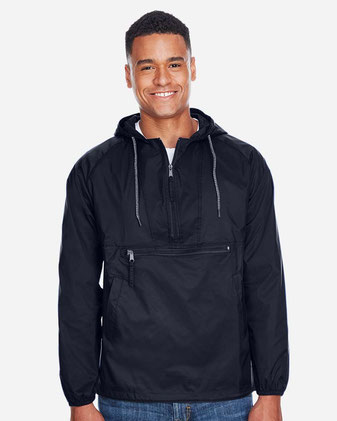 Packable Hooded Nylon Jacket