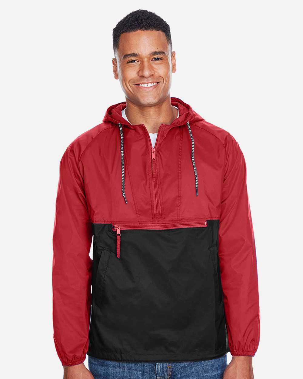 Packable Hooded Nylon Jacket