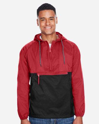 Harriton Packable Hooded Nylon Jacket M750