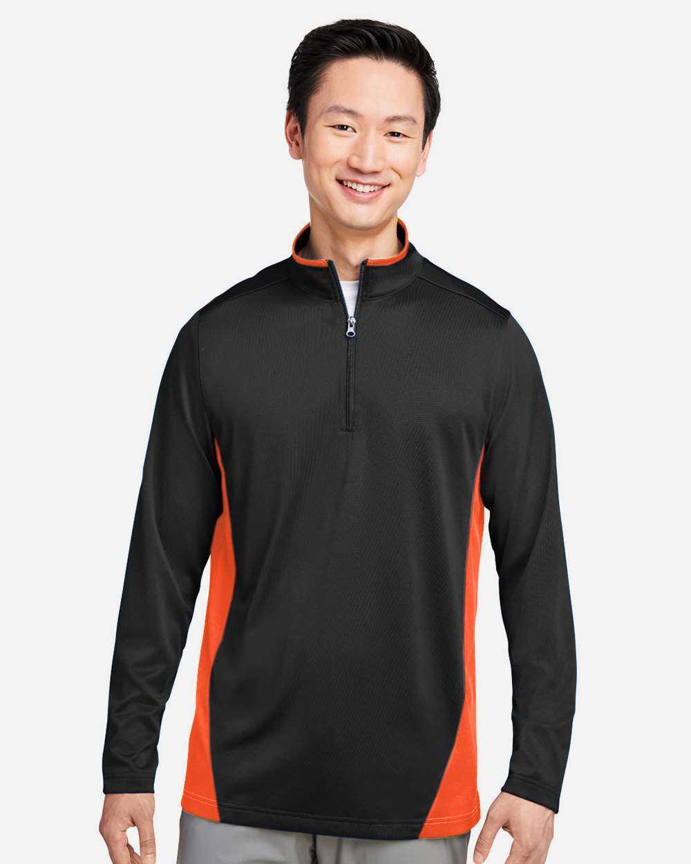 Harriton Flash Snag Protection Plus IL Colorblock Quarter-Zip Pullover M786