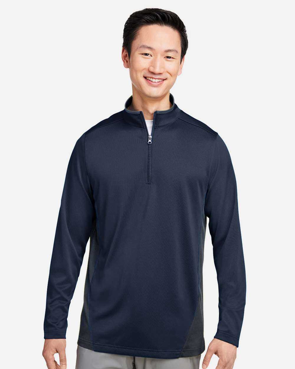 Harriton Flash Snag Protection Plus IL Colorblock Quarter-Zip Pullover M786