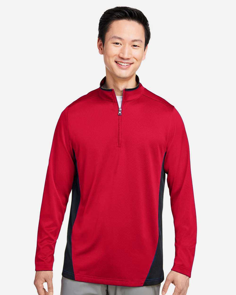 Harriton Flash Snag Protection Plus IL Colorblock Quarter-Zip Pullover M786