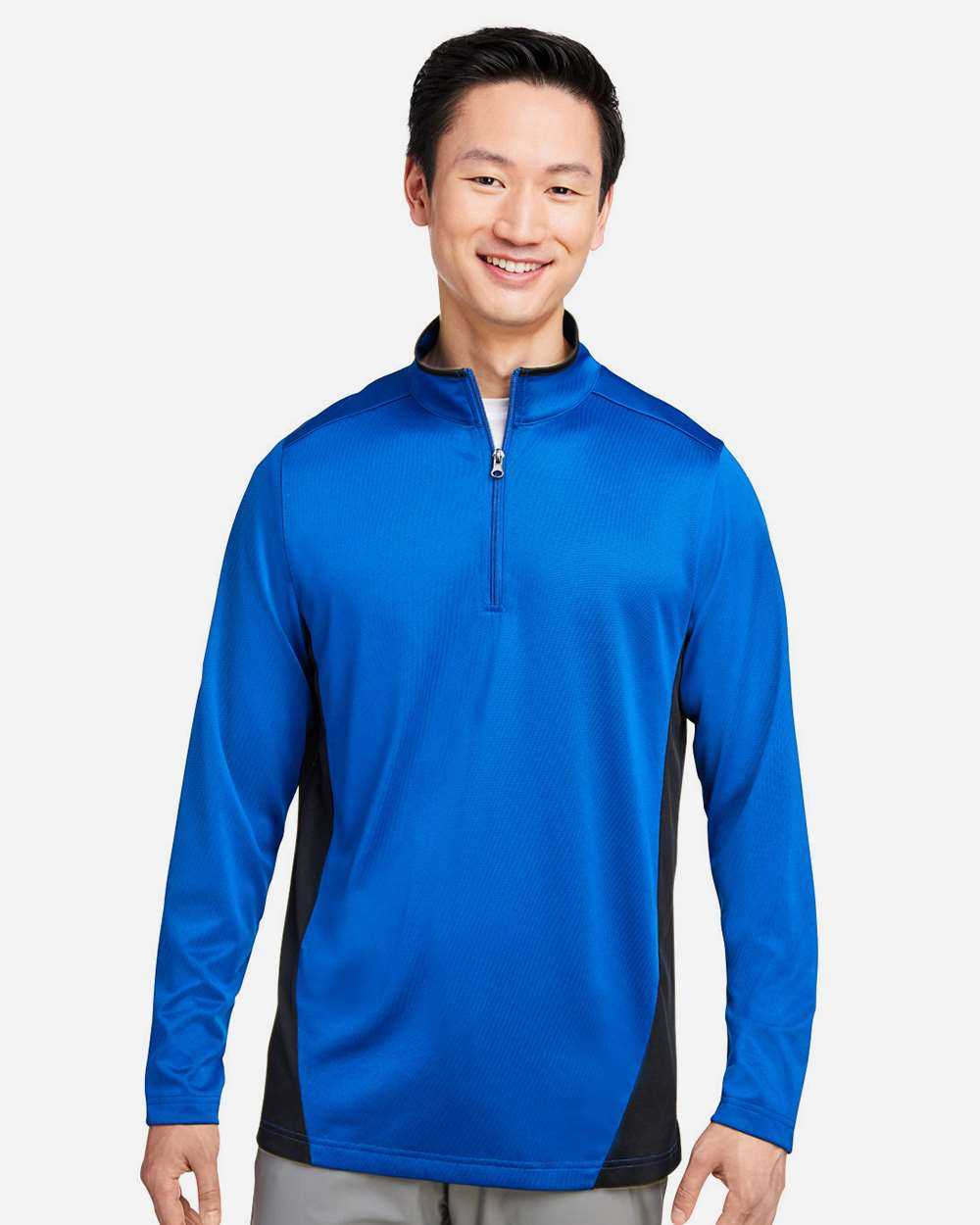 Harriton Flash Snag Protection Plus IL Colorblock Quarter-Zip Pullover M786