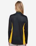 Harriton Women's Flash Snag Protection Plus IL Colorblock Quarter-Zip Pullover M786W