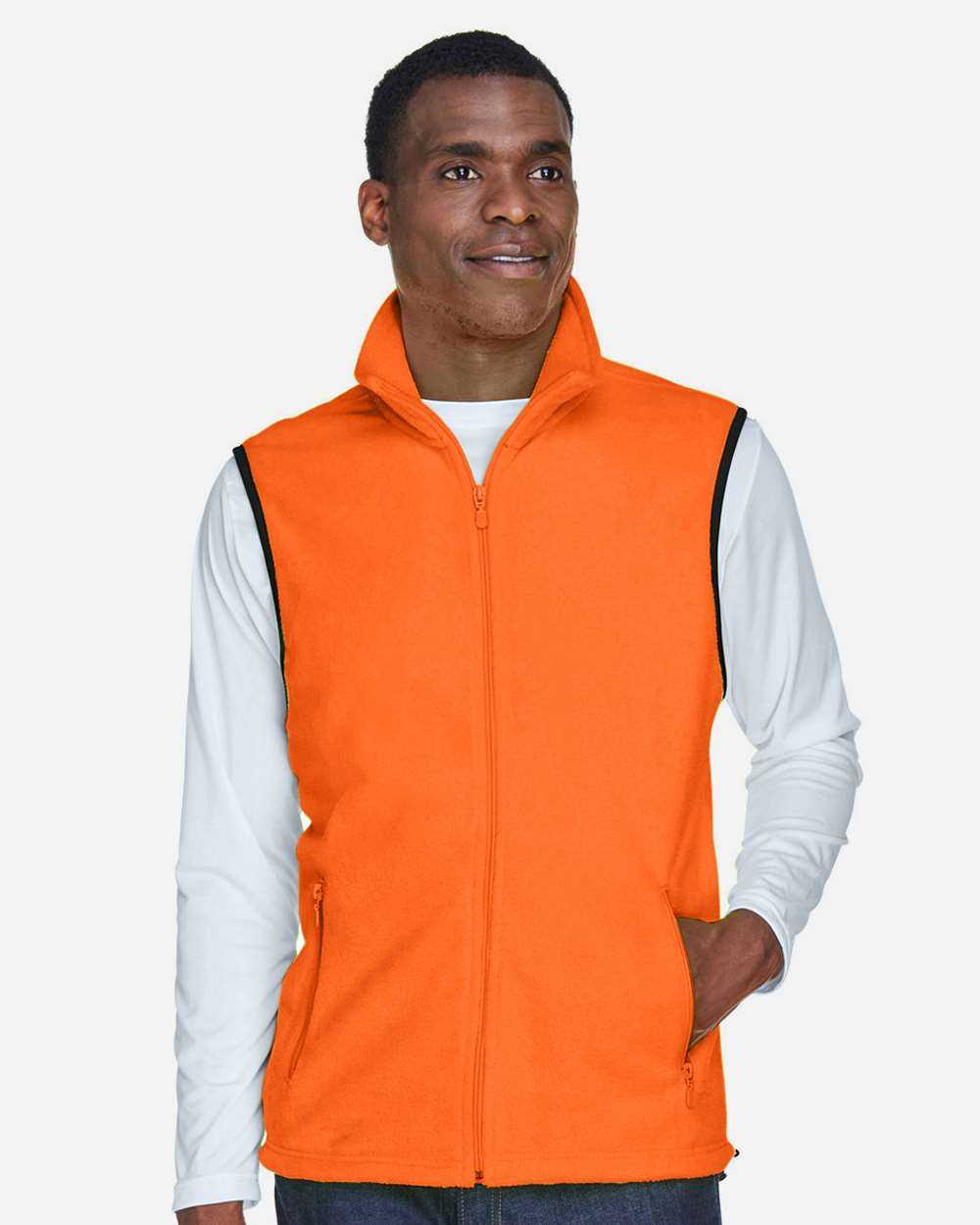 Harriton Fleece Full-Zip Vest M985