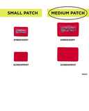 Medium Blank Red Patch - Qty 10