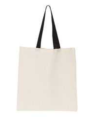 Contrast-Color Handle Tote