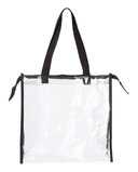 OAD OAD Clear Zippered Tote with Full Gusset OAD5006