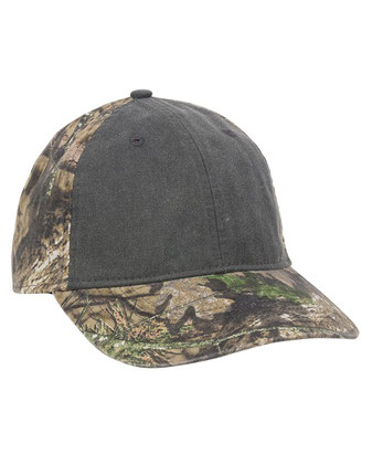 Camo with Pigment-Dyed Twill Front Cap